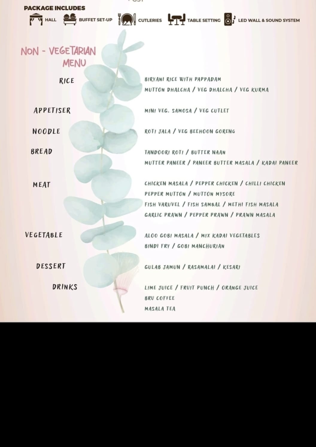 Gayatri Non-Vegetarian Menu Reference
